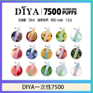 DIYA叮啞拋棄式7500 Puffs一次性電子煙3%